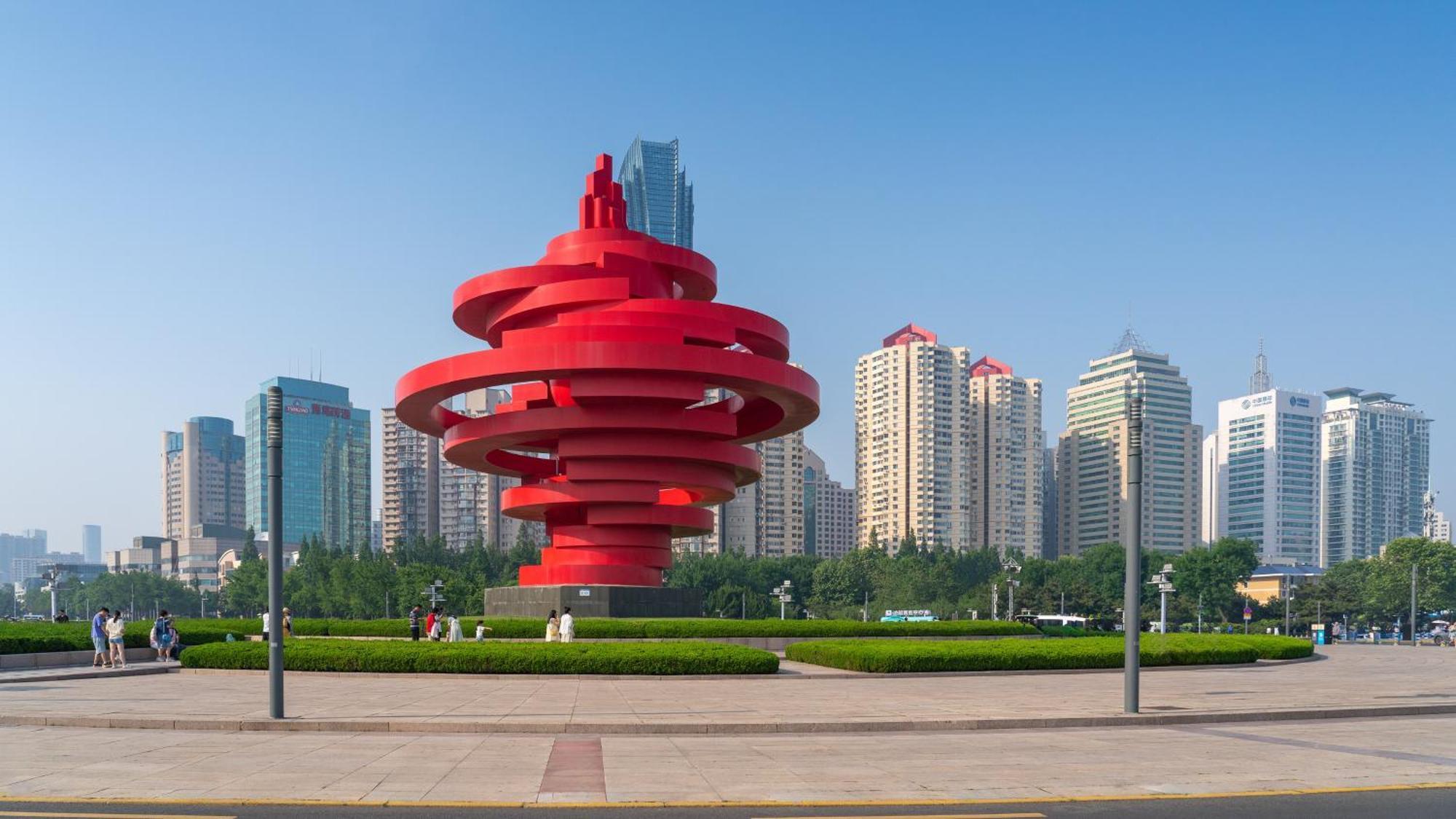 Holiday Inn Express Qingdao Shibei By Ihg Exteriör bild